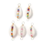 Natural Shell Connector Charms