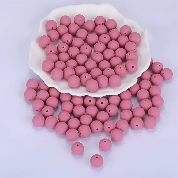 Round Silicone Focal Beads