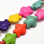 Dyed Synthetic Turquoise Beads Strands