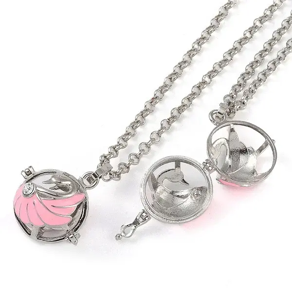 Brass Enamel Pendant Necklaces