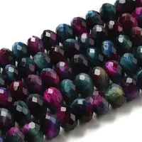 Natural Rainbow Tiger Eye Beads Strands