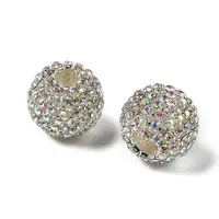 Sparkle Glass Rhinestone Round Beads