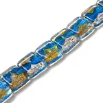 Handmade Gold Foil and Silver Foil Lampwork Beads