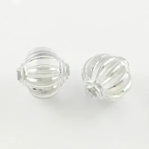 Lantern Plating Transparent Acrylic Beads