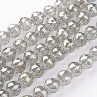 Electroplate Glass Bead Strands