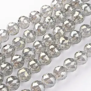 Electroplate Glass Bead Strands
