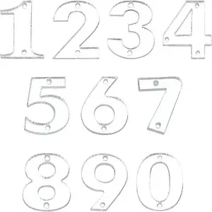 80Pcs 10 Style Acrylic Sew on Rhinestone