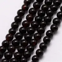 Natural Dyed & Heated Black Agate Beads Strands