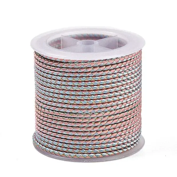 11M Polyester Braided Cord with Cotton Core & Metallic Thread
