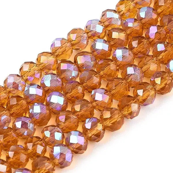 Electroplate Glass Beads Strands