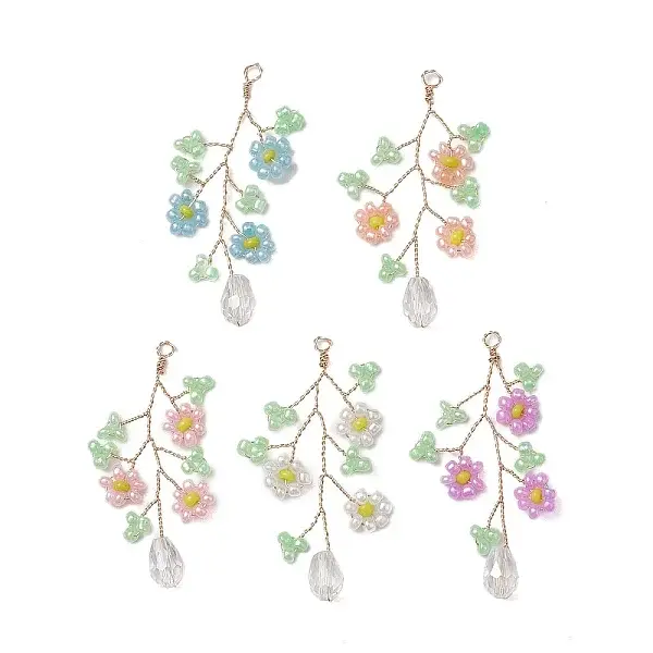 Glass Seed Beads Pendants