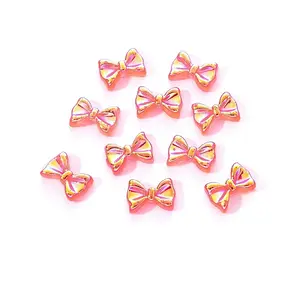 Electroplated Bowknot Resin Cabochons