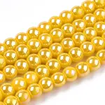 Electroplate Opaque Glass Beads Strands