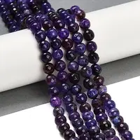 Faceted Natural Crackle Agate Beads Strands