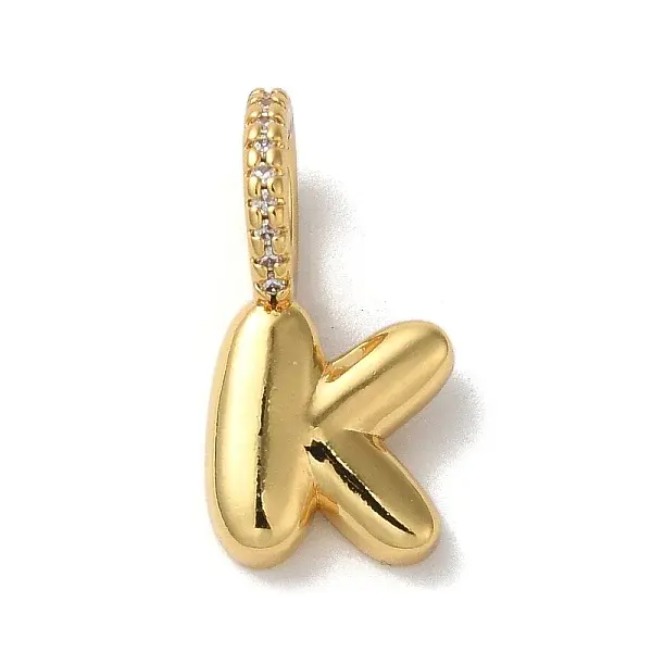 Brass Micro Pave Cubic Zirconia Pendants