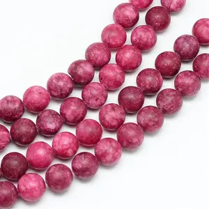 Natural White Jade Bead Strands