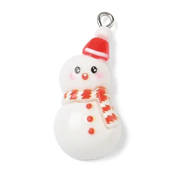 Christmas Theme Opaque Resin Pendants