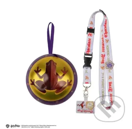 Harry Potter Vianočná dekorácia s kľúčenkou a odznakom - Žabka
