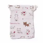Burlap Kitten Packing Pouches