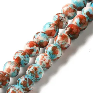 Synthetic Turquoise Dyed Beads Strands