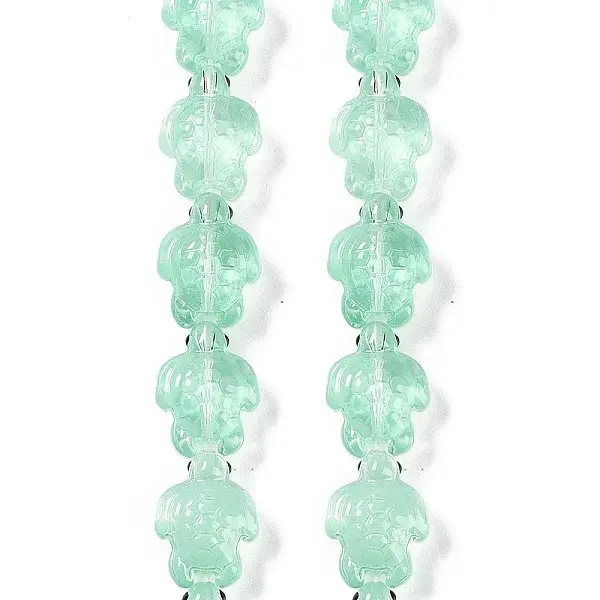 Transparent Glass Enamel Beads Strands