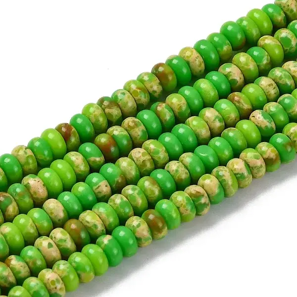 Synthetic Imperial Jasper Dyed Beads Strands