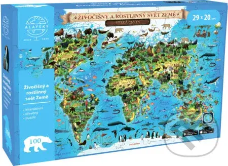 Flora & Fauna A4 AR CZ (Alaysky's Interaktívne Drevené Puzzle) - puzzle z kategorie Naučné puzzle