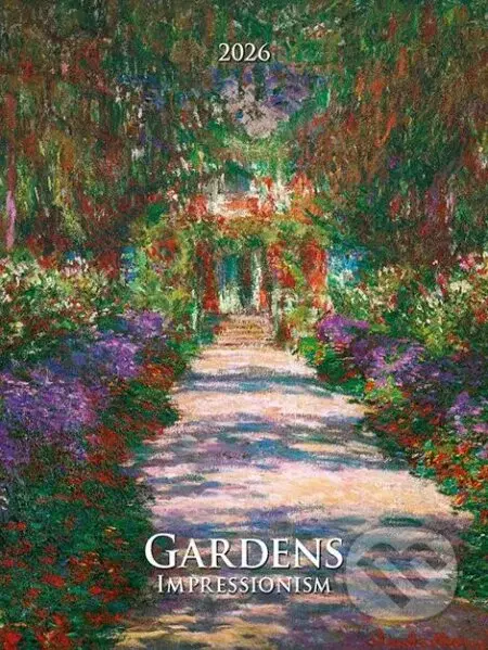 Nástenný kalendár Gardens Impressionism 2026 (univerzálne kalendárium)