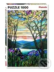 Tiffany: Magnolie a Irisy - puzzle z kategorie Umělecké