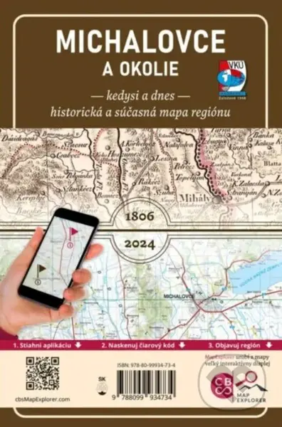 Michalovce a okolie - kedysi a dnes (1: 135 000) - kniha z kategorie Mapy Evropy