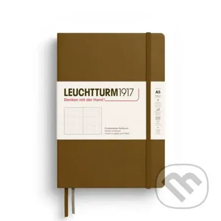 Leuchtturm1917 Zápisník Spice Brown Medium A5 tečkovaný