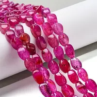 Natural Dragon Veins Agate Beads Strands