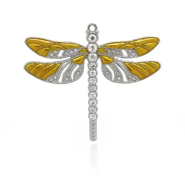 Alloy Enamel Dragonfly Big Pendants