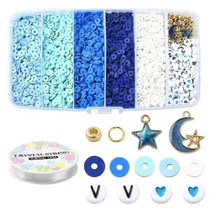 Handmade Polymer Clay Heishi Beads DIY Jewelry Set Kits