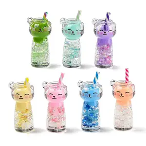 Transparent & Luminous Acrylic with Polymer Clay Pendants