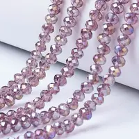 Electroplate Glass Beads Strands