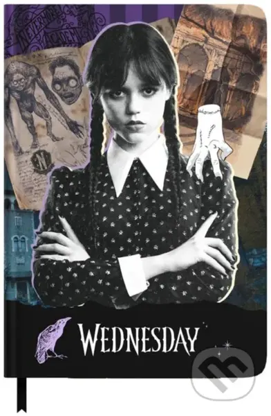 Poznámkový A5 blok Netflix|Wednesday: Thing (14,8 x 21 cm)