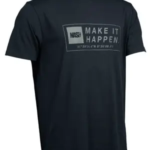 Nash tričko make it happen coordinates t-shirt black - s
