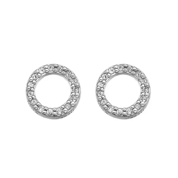 Hot Diamonds Stříbrné náušnice Hot Diamonds Love DE534