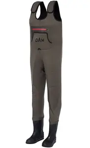 Dam brodící kalhoty break point neoprene wader bootfoot cleated grey - xl 44-45