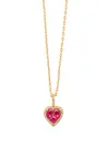 Oliver Weber Půvabný pozlacený náhrdelník se srdíčkem 12448G