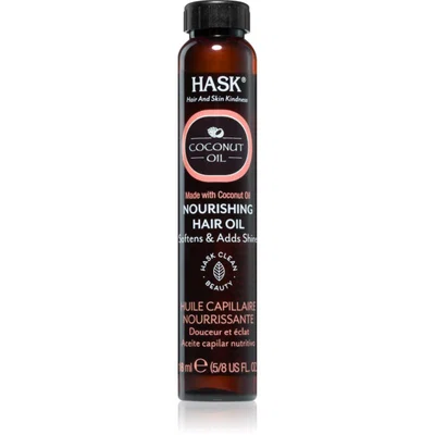HASK Monoi Coconut Oil zkrášlující olej pro lesk a hebkost vlasů 18 ml