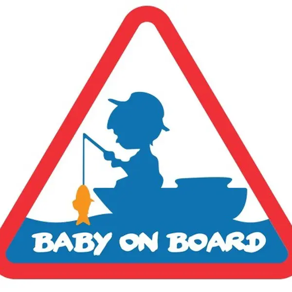 Delphin nálepka baby on board
