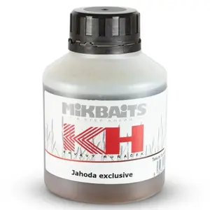 Mikbaits booster krvavý huňáček jahoda exclusive 250 ml