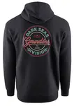 Grundéns mikina dark seas x grundens instinctive fz hoodie black - m