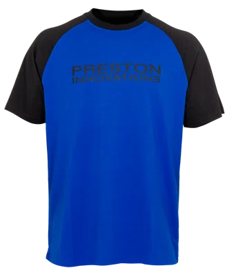 Preston innovations tričko lightweight blue raglan t-shirt - xxl