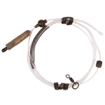 Korda koncová montáž dark matter leader heli 40 lb 1 m - clear