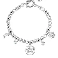 Brosway Ocelový korálkový náramek s přívěsky Chakra BHKB115