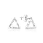 Beneto Minimalistické stříbrné náušnice AGUP733L