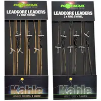 Korda olověná montáž ring swivel leadcore leader 3ks-gravel